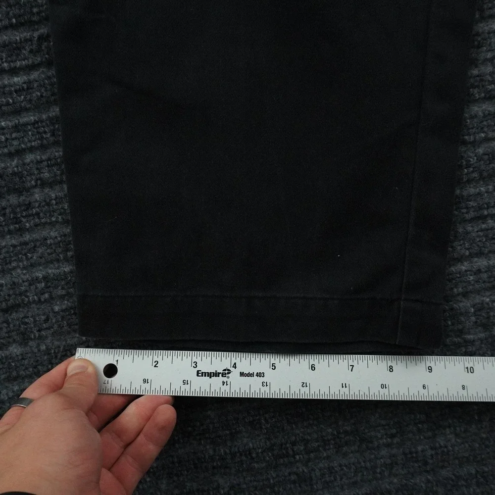 Vintage Polo Ralph Lauren Chino Pants Mens 36x29 Black Pleated Cotton Relaxed